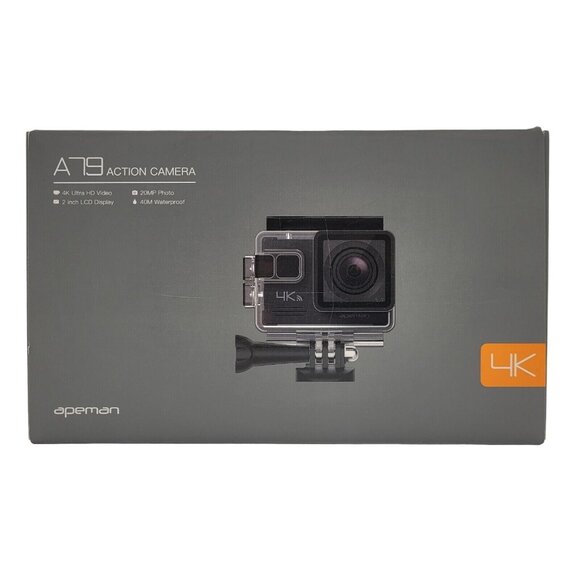 Apeman 4K 40M 20MP Photo Waterproof Underwater Camera A79 2" LCD Display